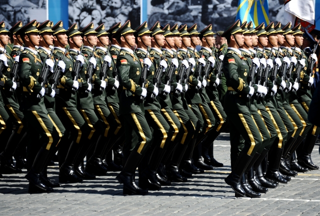 Военнослужащие КНР на Параде Победы в Москве. 9 мая 2015 года 