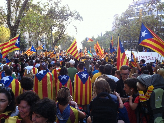 Сторонники независимости Каталонии 