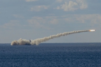 Пуск крылатой ракеты