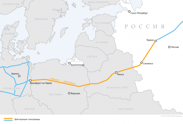 «Газпром»: Подача газа в Польшу и Германию восстановлена