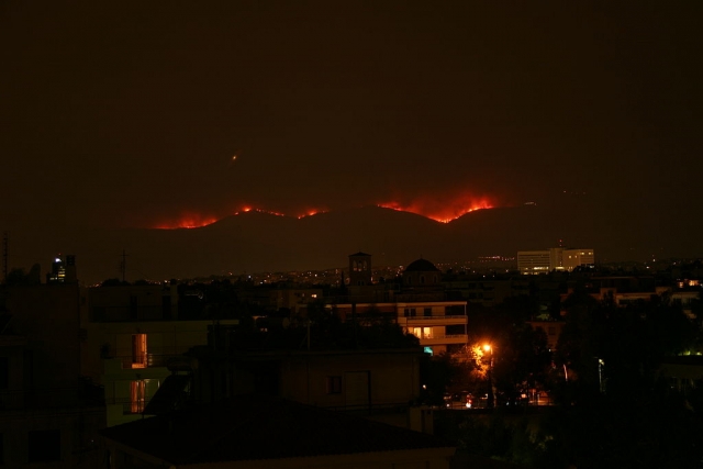 В Греции спасли родину Олимпийских игр от лесных пожаров