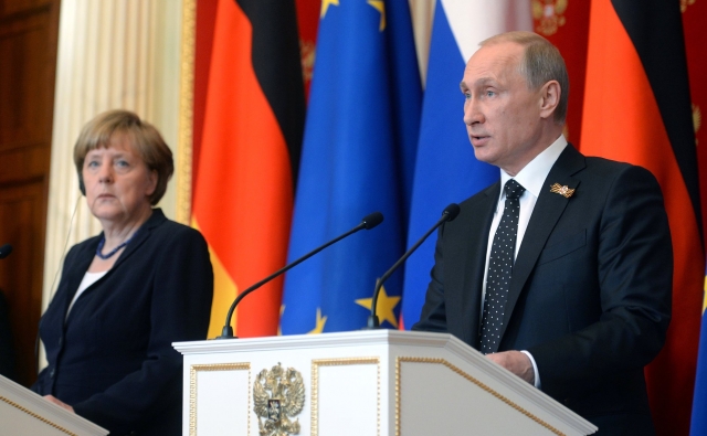 Встреча Президента России Владимира Путина с Канцлером Германии Ангелой Меркель