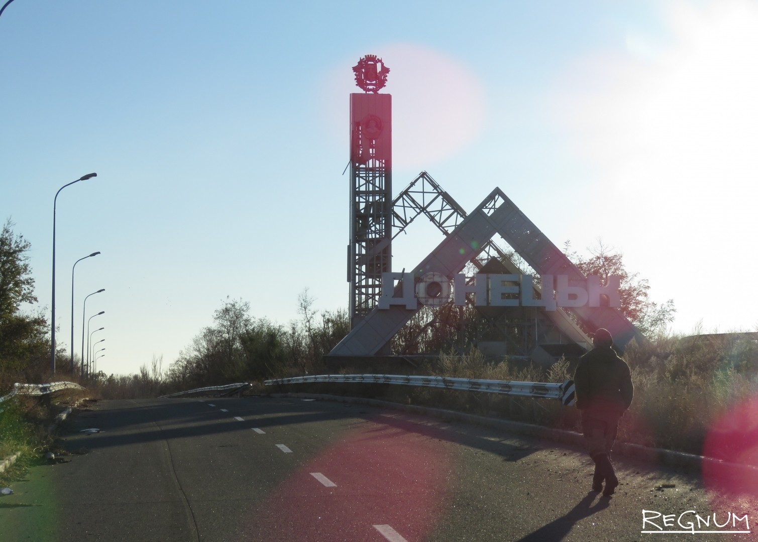 Фото въезд в донецк