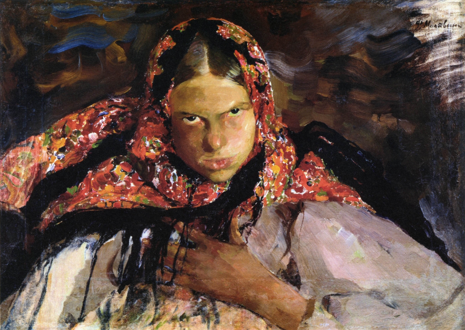 Филипп Малявин. Крестьянская девушка (Девка). 1910-е - ИА REGNUM