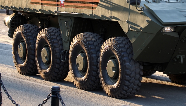 BMP wheeled chassis based on the VPK-7829 Boomerang platform
