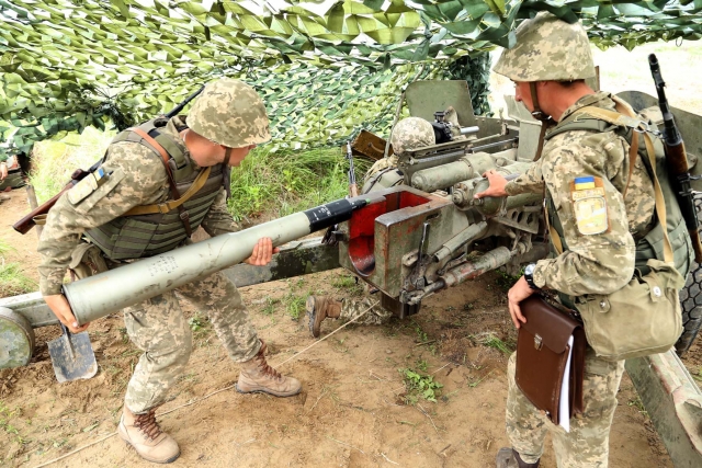 Обстрел территории Донбасса артиллерией ВСУ