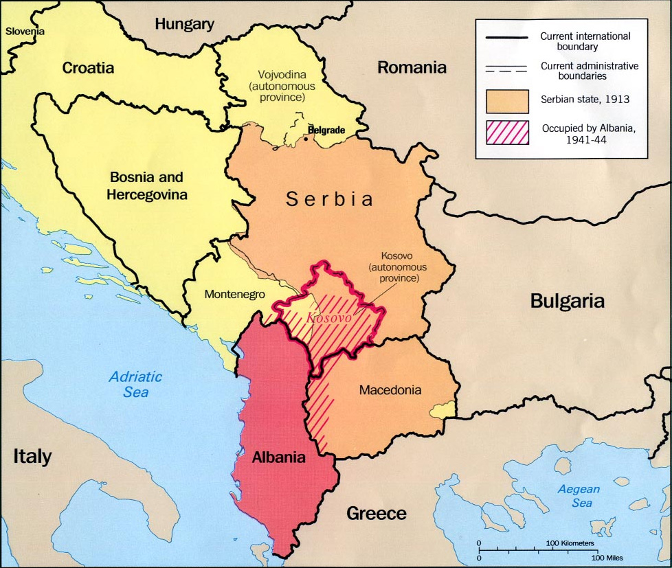 map serbia kosovo albania        <h3 class=