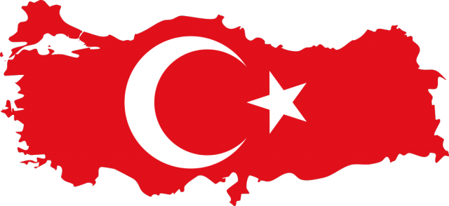Карта-флаг Турции