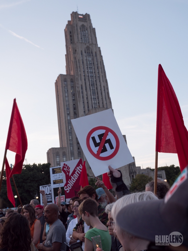 Антифашистские митинги в Шарлотсвилле, США 