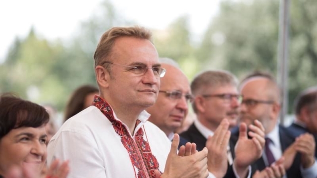 Андрей Садовый на открытии во Львове Центра униатского митрополита Андрея Шептицкого