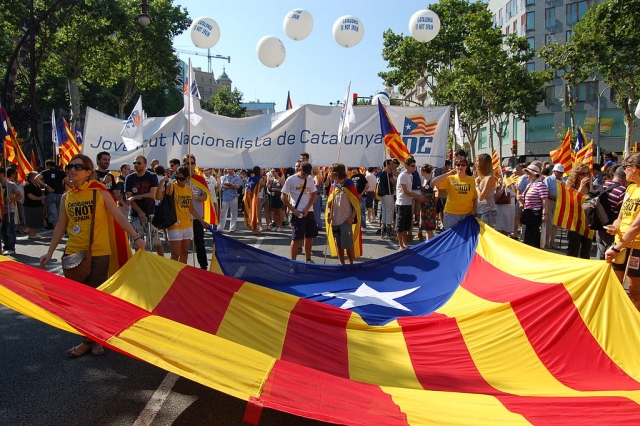 Демонстрация за независимость Каталонии 