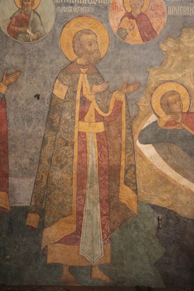 Князь Андрей Большой, фреска Архангельского собора