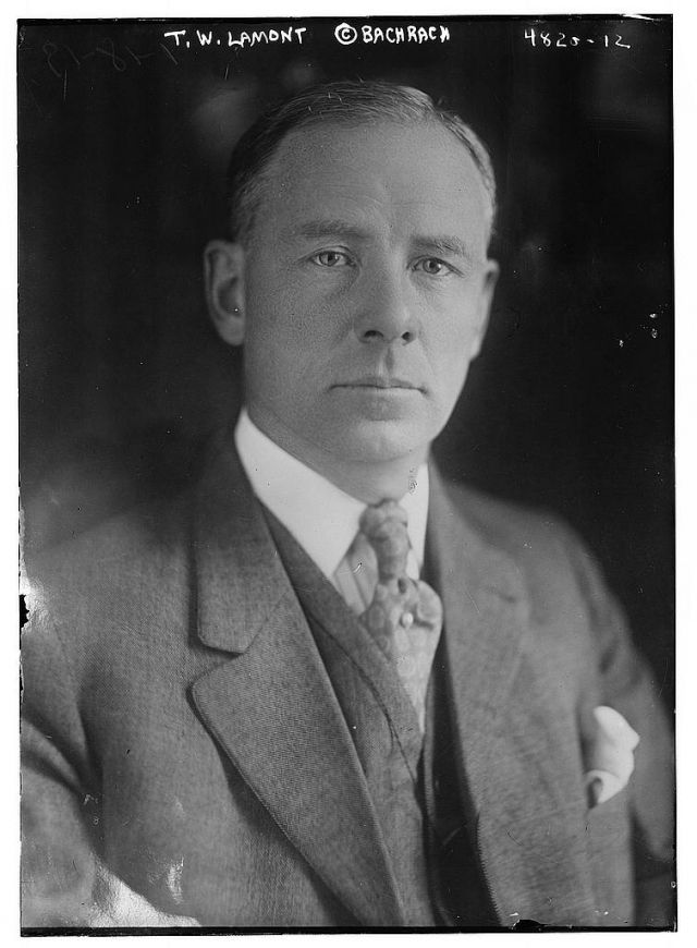 Томас Ламонт. 1918