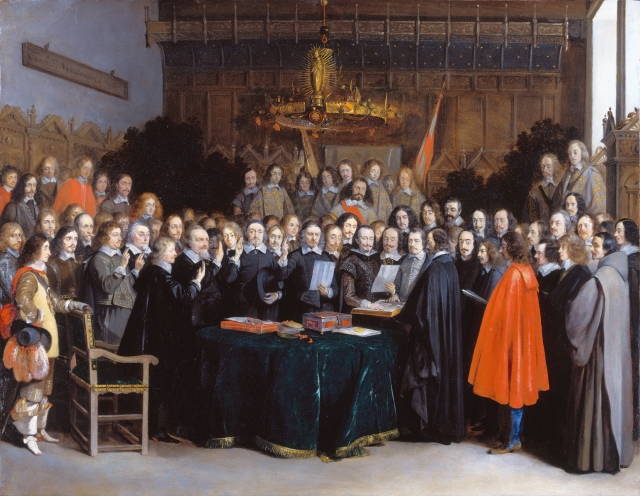 Герард Терборх. Ратификация   (Вестфальского) мира в Мюнстере 15 мая 1648 года. 1648