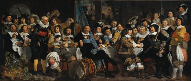 Бартоломеус ван дер Хельст. Празднованием Вестфальского мира Амстердамской гражданской гвардией. 1648