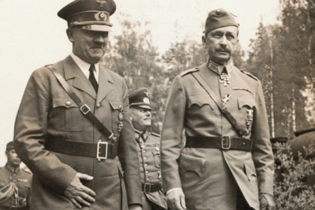 Гитлер и Маннергейм в Финляндии