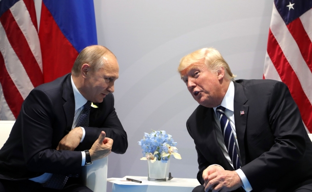 Встреча президента России Владимира Путина и президента США Дональда Трампа 
