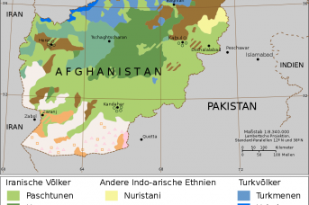Этническая карта афганистана