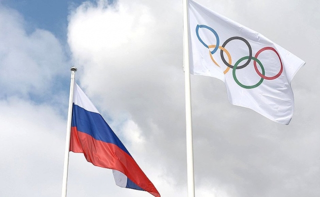 Российский флаг на Олимпиаде 