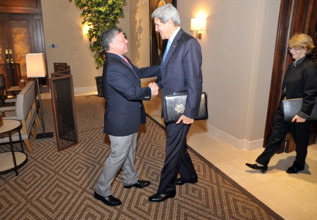 Встреча Секретаря Керри и иорданского короля Абдуллы II в Аммане. 2014