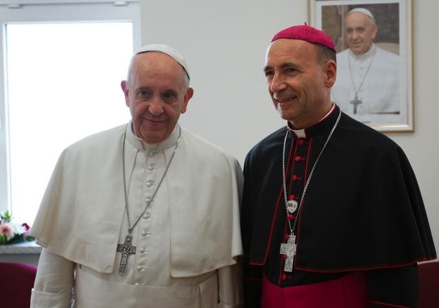 Владимир Фекете и Папа Римский Франциск