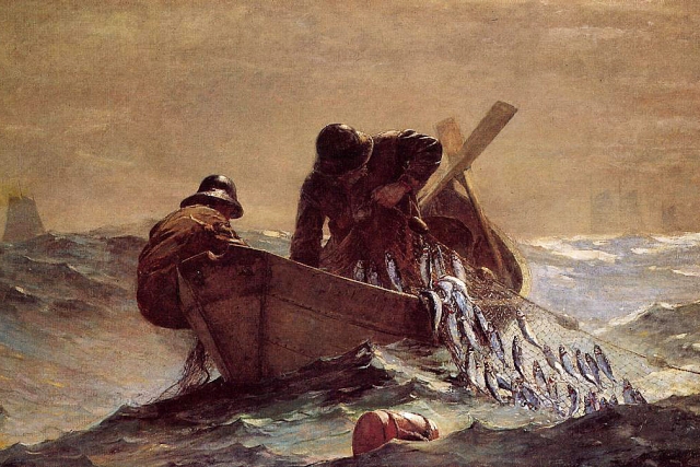 Путин и рыбак