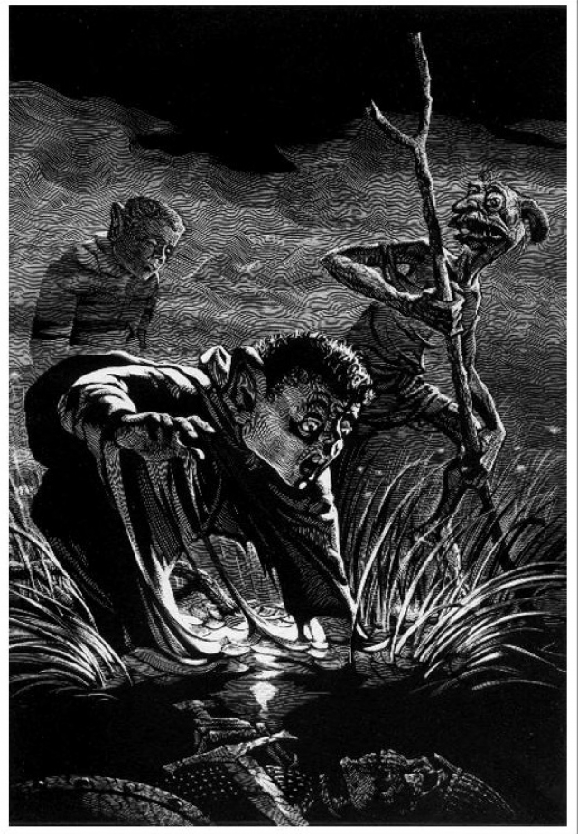 Иллюстрация к эпопее Дж. Р. Р. Толкина «Властелин колец» 