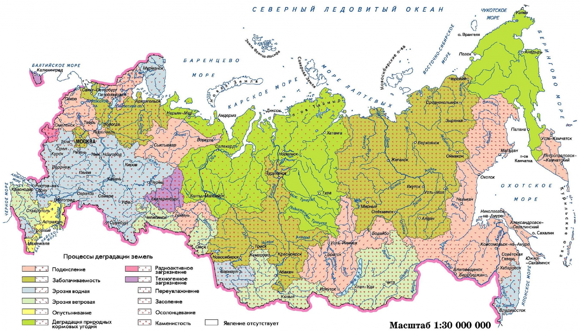 Карта земель россии