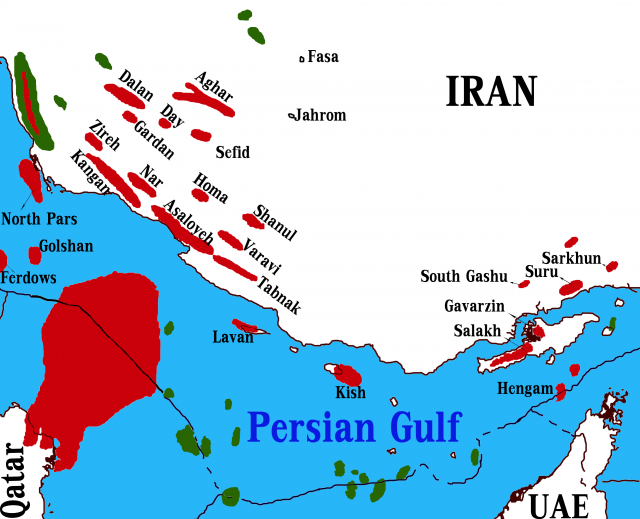 Иранские газовые месторождения 