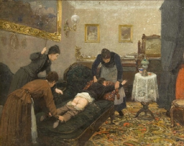 Павел Ковалевский. Порка. 1880