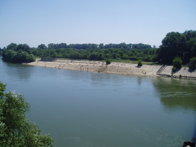 Река Днестр в Тирасполе 