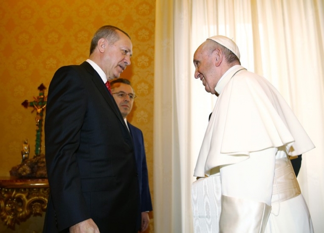 Встреча Реджепа Тайипа Эрдогана и папы Франциска
