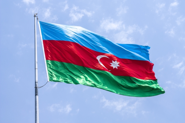 Азербайджанский флаг 