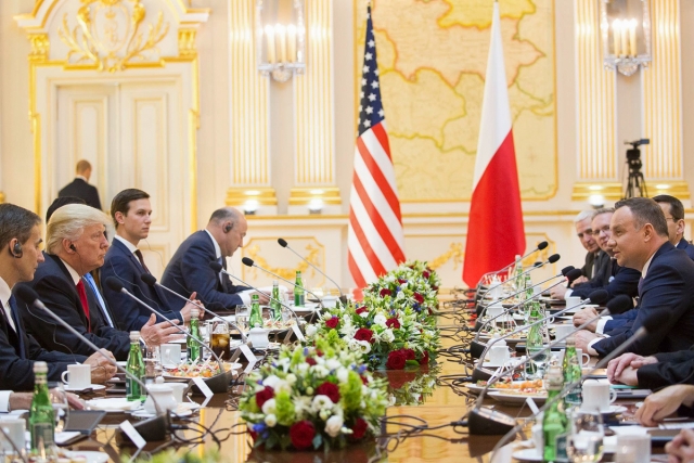 Встреча Дональда Трампа и президента Польши Анджея Дуды 