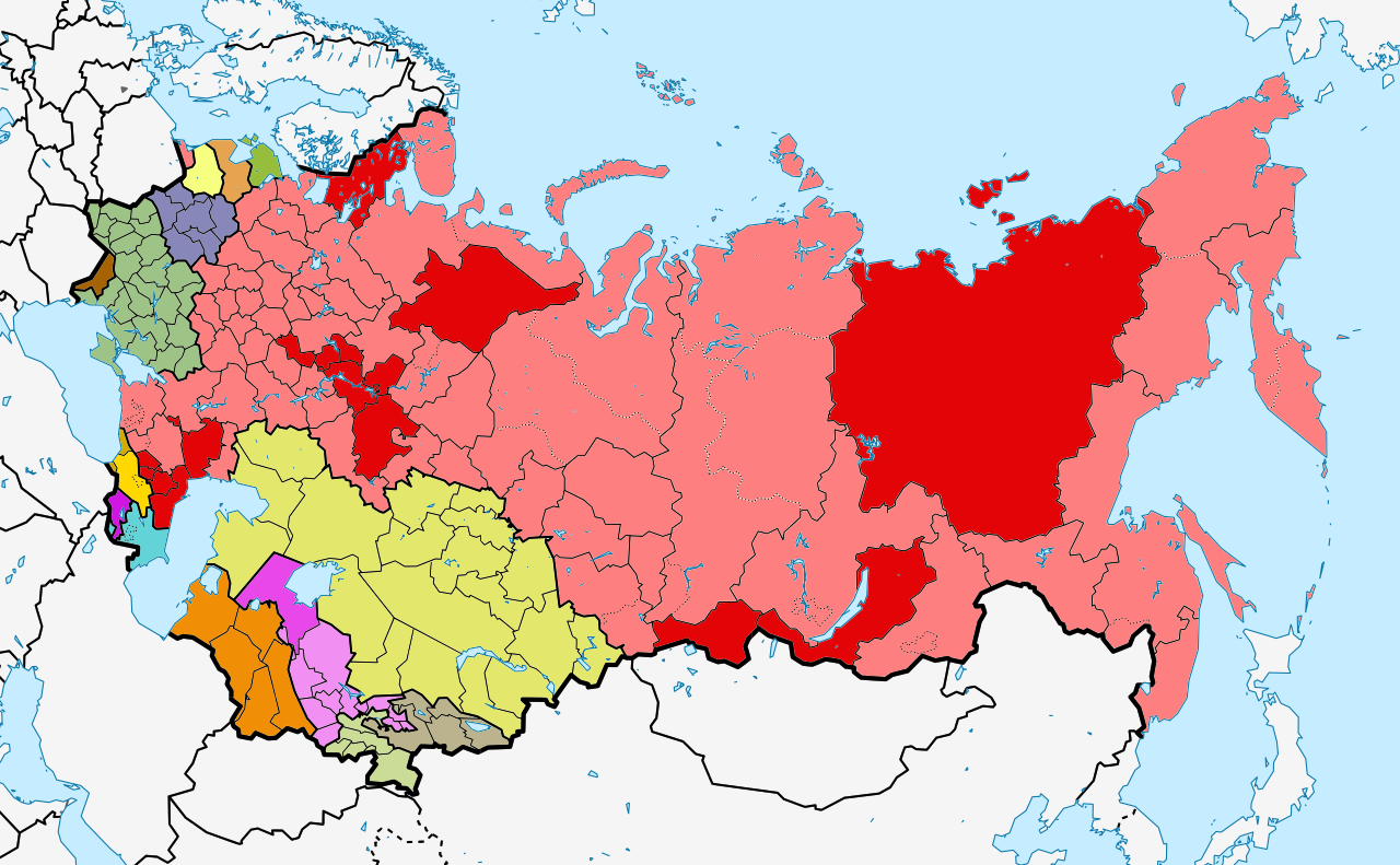 Карта ссср до 1991 года по республикам