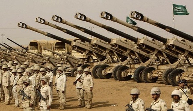 Войска Саудовской Аравии перед вторжением в Йемен 