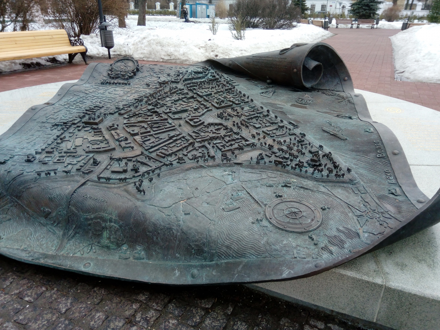 Памятный знак исторический центр города Ярославля
