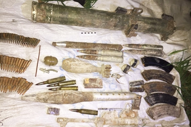 На станции в Грозном обнаружен схрон с арсеналом оружия