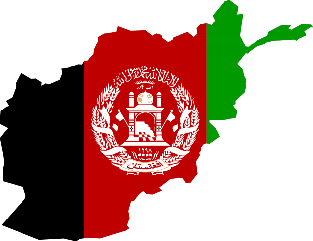 Карта-флаг Афганистана