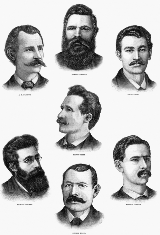 Victims of events on Heymarket — seven anarchists