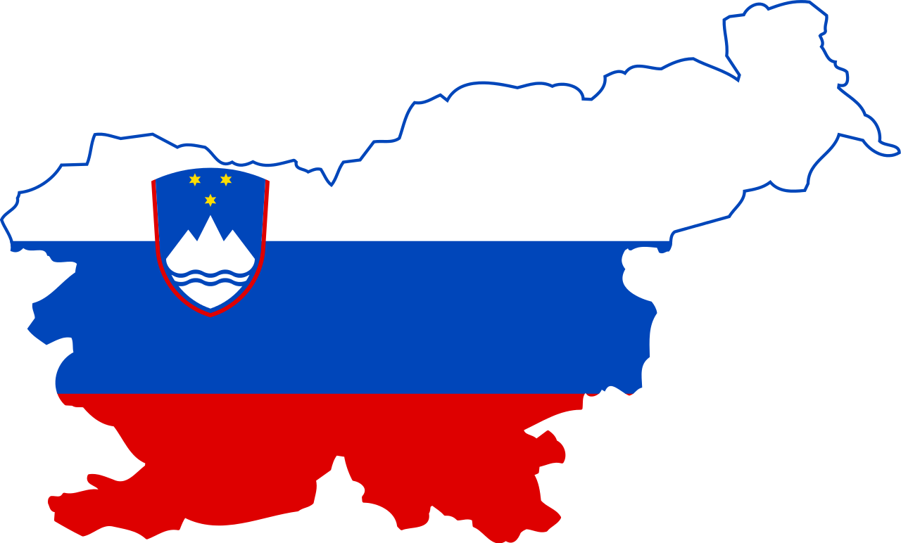 Карта-флаг Словении