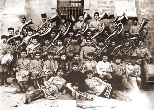 Духовой оркестр азербайджанской армии. 1918