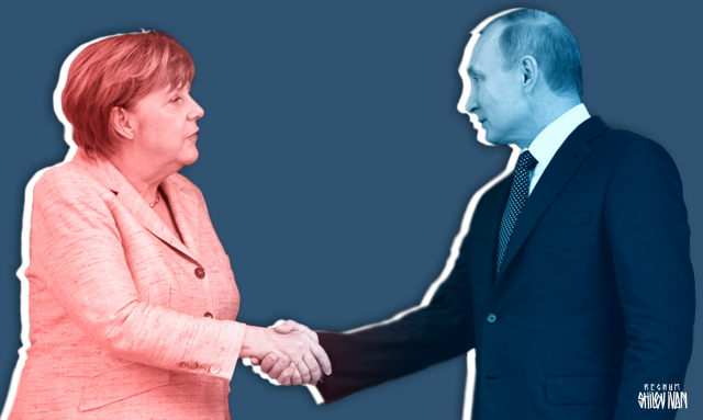 Ангела Меркель и Владимир Путин 