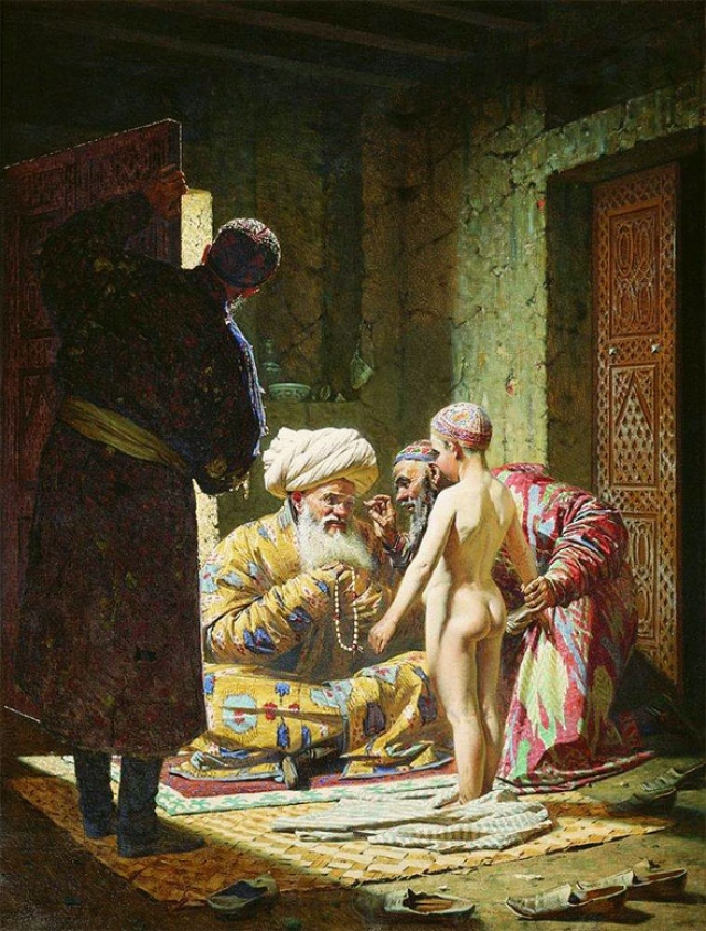 Василий Верещагин. Продажа ребенка-невольника в рабство.1872