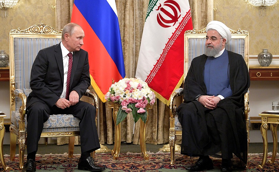 Встреча Владимира Путина с Президентом Ирана Хасаном Рухани 