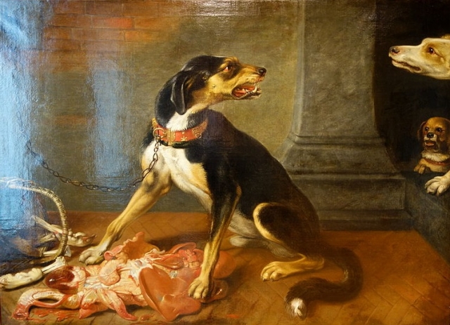 Давид де Конинк. Нападение собак. XVII века