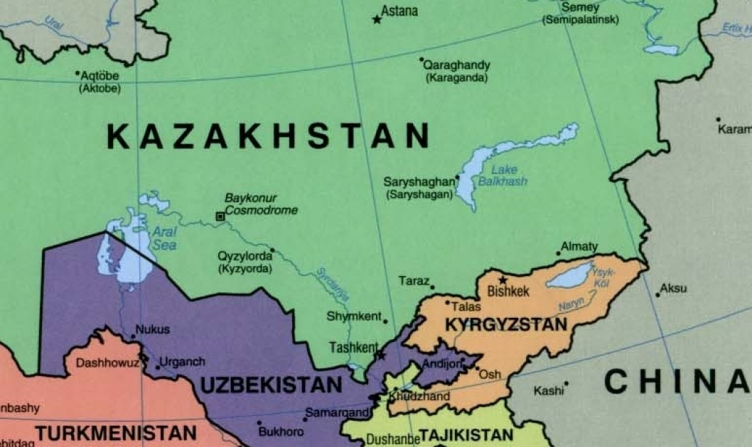 Киргизия входит в состав россии. Граница Казахстана и Узбекистана на карте. Узбекистан на карте средней Азии. Граница между Казахстаном и Узбекистаном на карте. Казахстан и Узбекистан на карте.