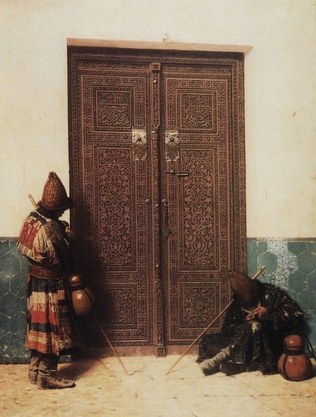 Василий Верещагин. У дверей мечети. 1873