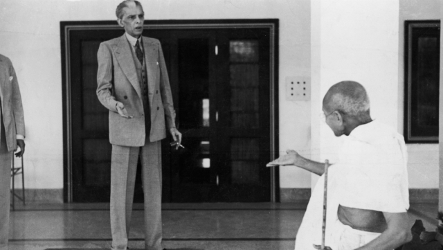 Мухаммад Али Джинна и Махатма Ганди на встрече в 1939 году