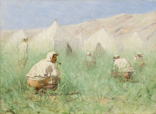 Василий Верещагин. Русский лагерь в Туркестане. 1860-е